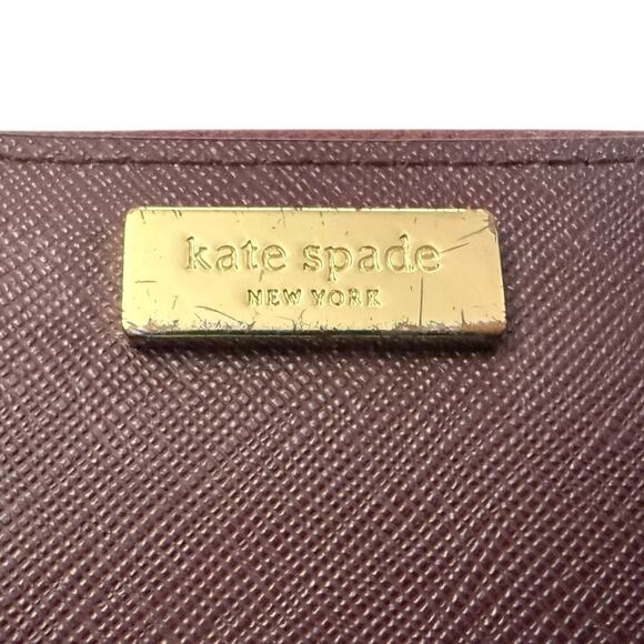 Kate Spade New York Maroon Red Zippy Wallet - Picture 5 of 9